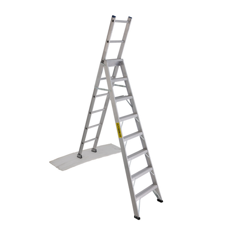 FEATHERLITE FL-2708 - 8′ HEAVY DUTY ALUMINUM MULTIPURPOSE LADDER