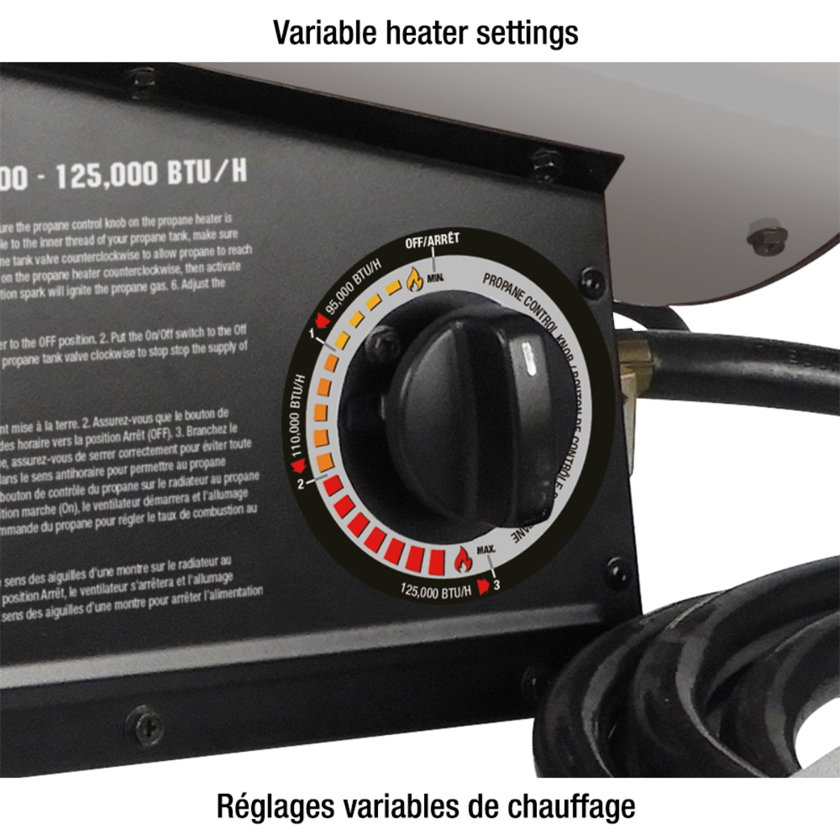 KING KPH-125 - Propane Heater, Forced Air- 95,000 - 125,000 BTU/H