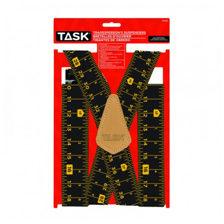 TASK T77419 - Full Elastic Tape Measure Pattern Suspenders - 1/pack