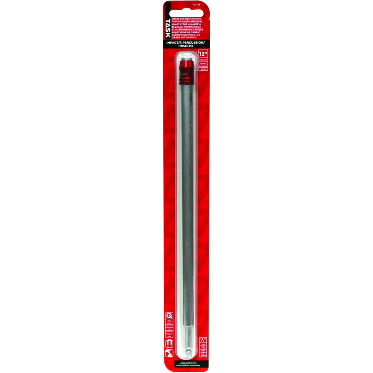 TASK T67739 - 12" IMPACT Autolocking Bit Holder - 1/pack