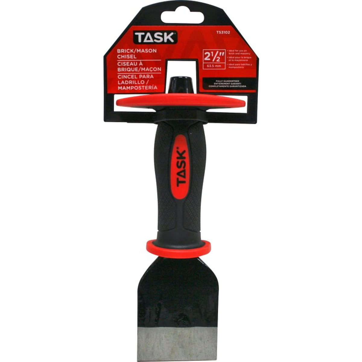 Tâche T53102 - Ciseau de maçon à pointe coupée de 9 po x 2-1/2 po avec protège-main