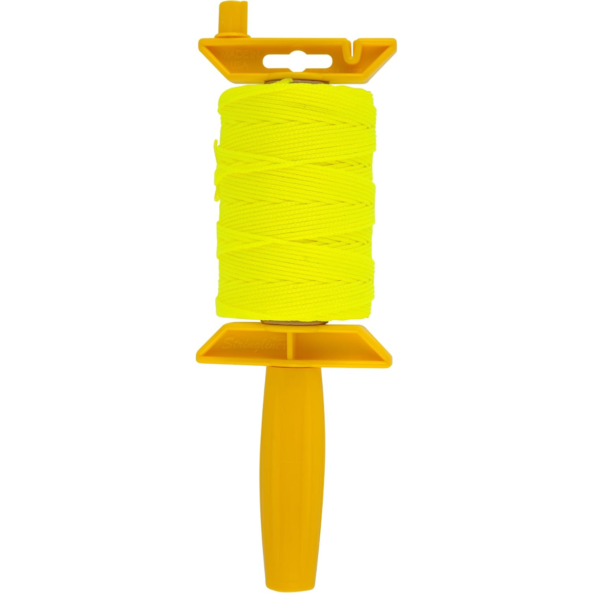 Tâche T27110 - Enrouleur de fil de construction en nylon tressé jaune de 250 pi
