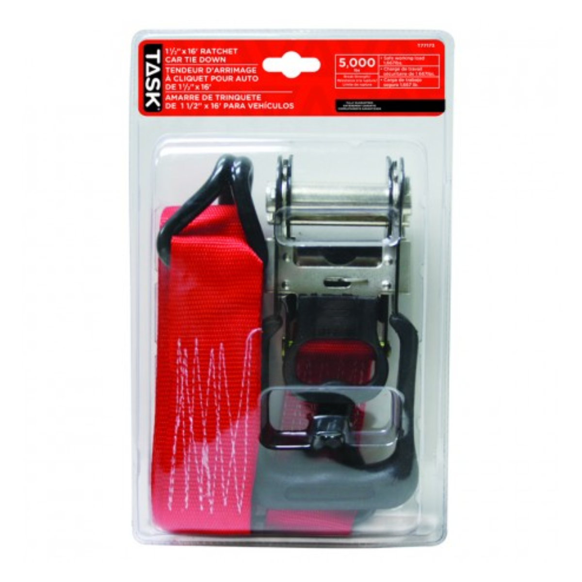Tâche T77173 - Sangle d'arrimage à cliquet 2" x 16' 5000 lb