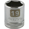 DYNAMIC GT-D008019 - 3/8" D 6 PT 19MM Chrome Socket