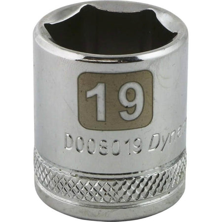Douille chromée Dynamic 3/8" D 6 PT 19 mm