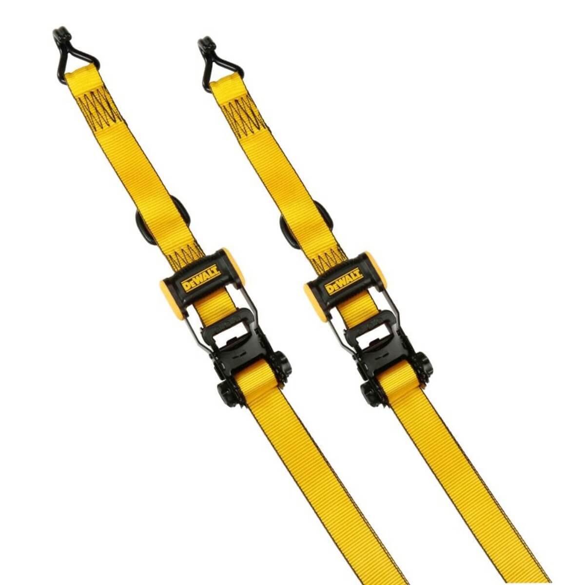 DEWALT DXBC33002 - 1.5 in. x 16 ft. Ratchet Tie Down Straps (2-Pack)