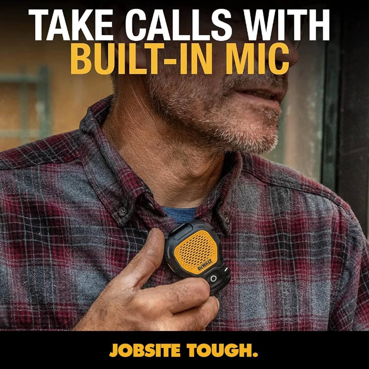 DEWALT 1901148DW2 - Jobsite Pro Wearable Bluetooth Speaker