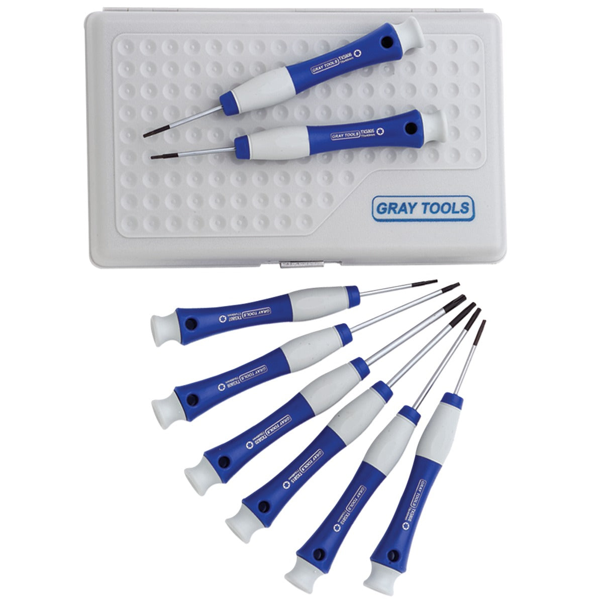 Gray Tools 8-teiliger Präzisions-Torx-Schraubendrehersatz