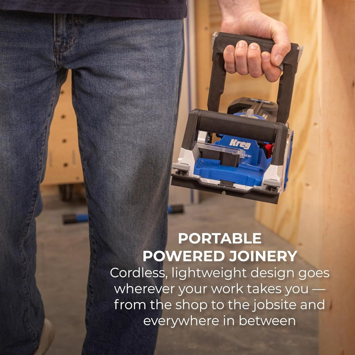 KREG KPTBRB100A - Rebel 20V Ionic Drive Pocket-Hole Joiner Kit