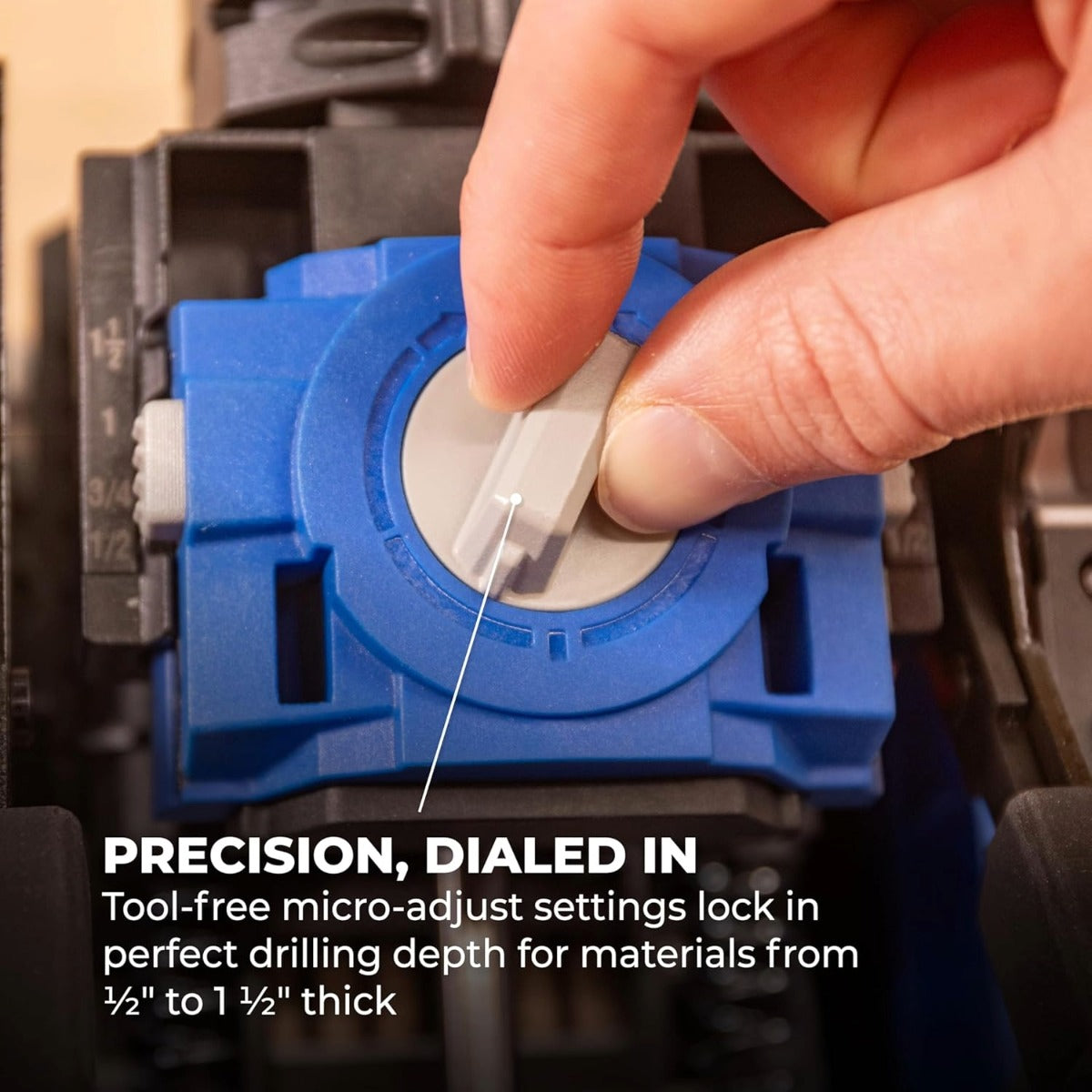 KREG KPTBRB100A - Rebel 20V Ionic Drive Pocket-Hole Joiner Kit