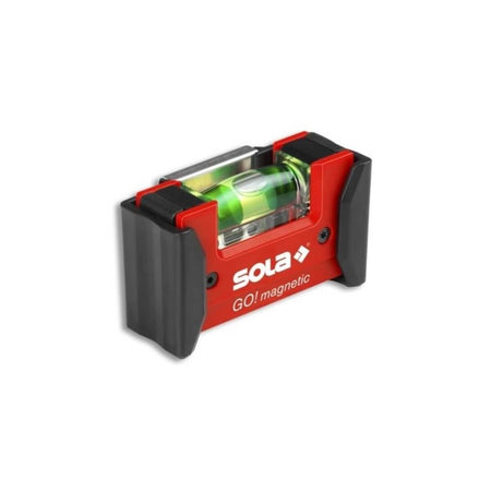 SOLA LSGOM - GO! Magnetic 3-Inch Pocket Level with Belt Clip