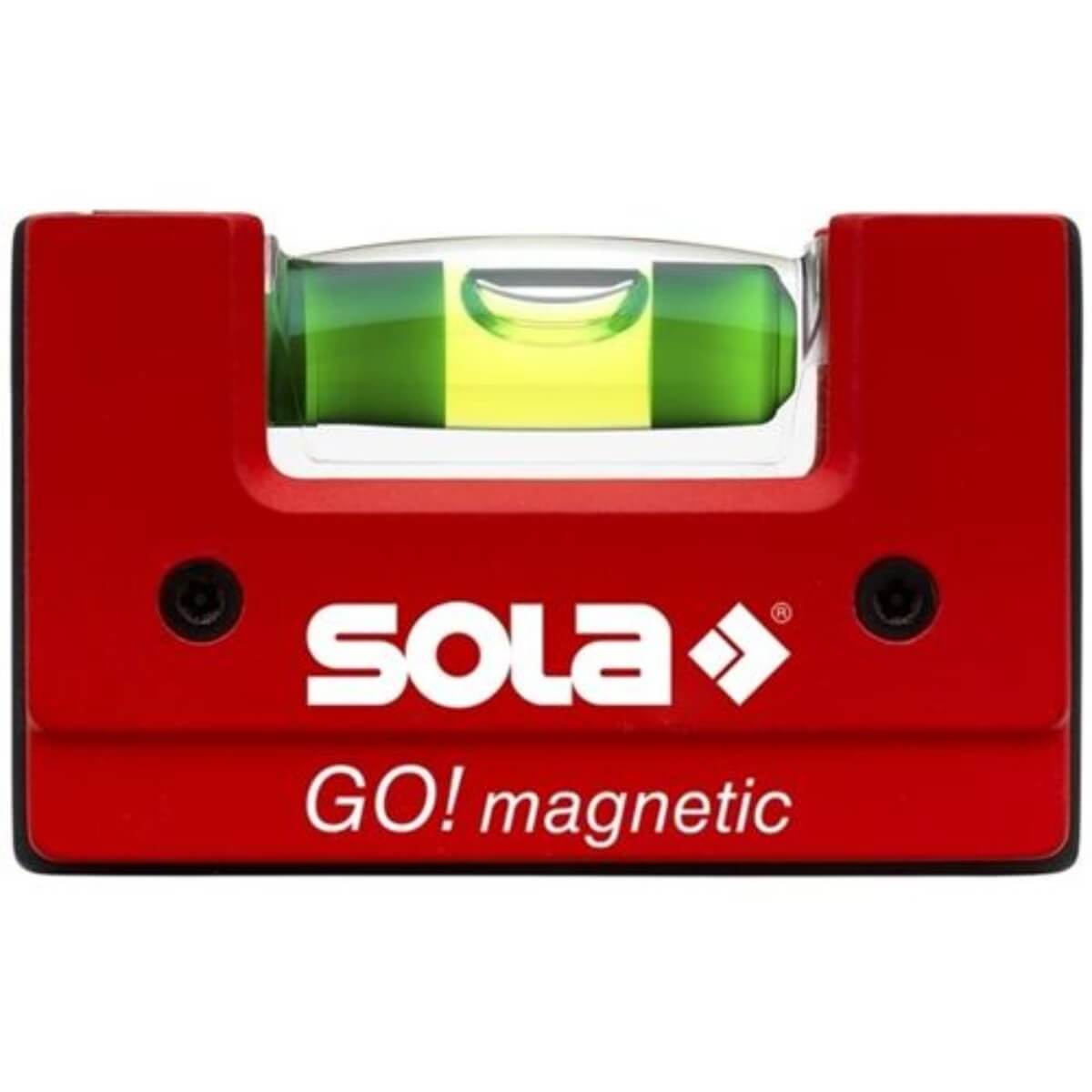 SOLA LSGOM - GO! Magnetic 3-Inch Pocket Level with Belt Clip