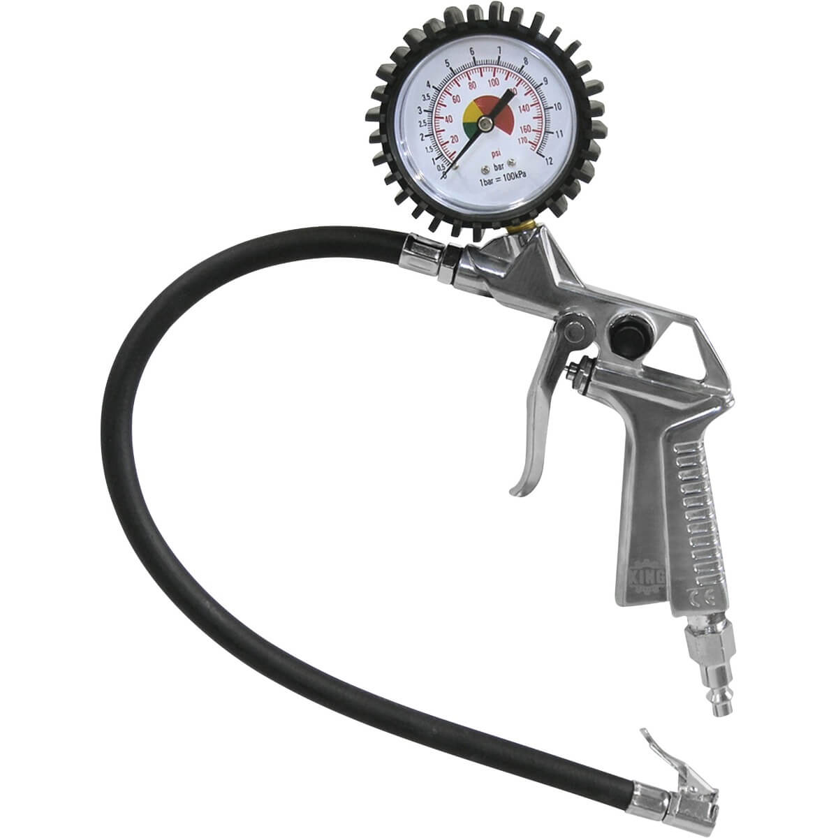 KING CANADA K-1630 - Tire Inflation Gun with Pressure Gauge