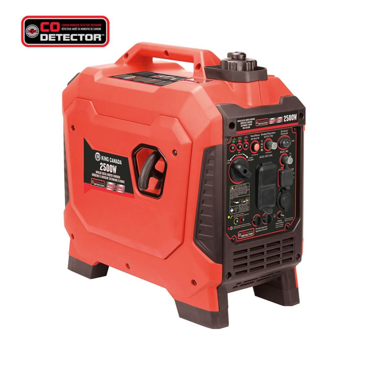 KING CANADA KCG-2500I - 2500W Gasoline Digital Inverter Generator