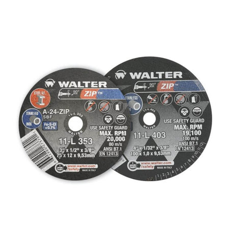 WALTER WAL-11T192 - ZIPCUT High-Performance Cut-Off Wheel - 9" x 5/64" x 7/8"