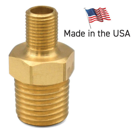 LockNLube LNL65196 - LockNFlate Tire Inflator Adapter, 1/4" NPT (M) to Schrader Valve (M)