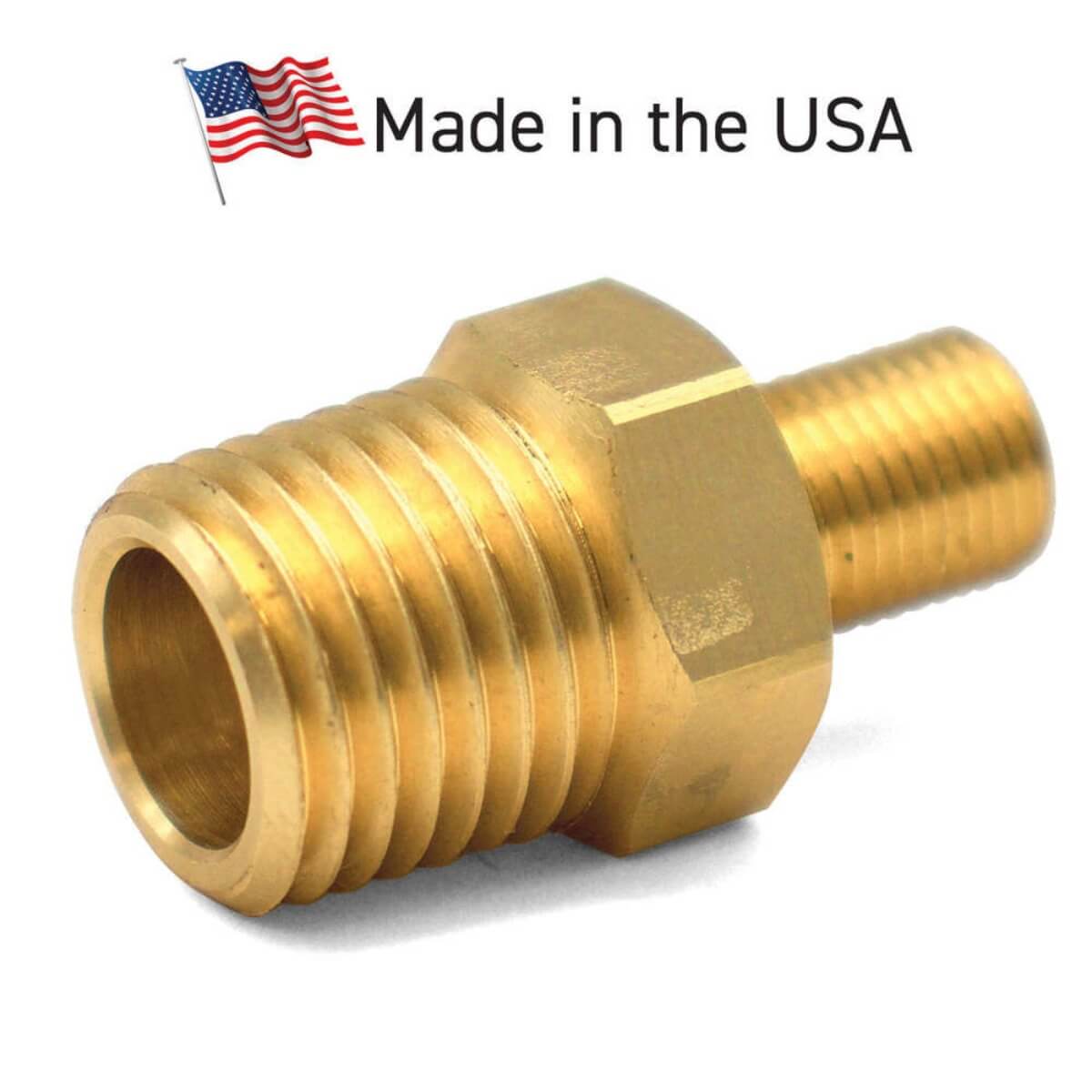 LockNLube LNL65196 - LockNFlate Tire Inflator Adapter, 1/4" NPT (M) to Schrader Valve (M)