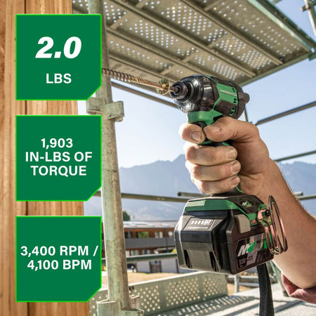 METABO HPT WH36DCM - 36V MultiVolt Triple Hammer Impact Driver Kit