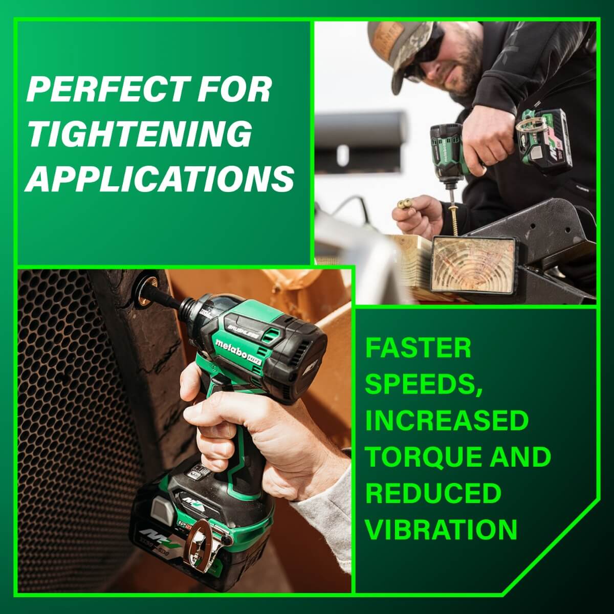 METABO HPT WH36DCM - 36V MultiVolt Triple Hammer Impact Driver Kit