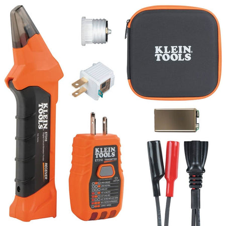 KLEIN KLE-ET310KIT - Circuit Breaker Finder Kit with GFCI Outlet Tester and Accessory Kit