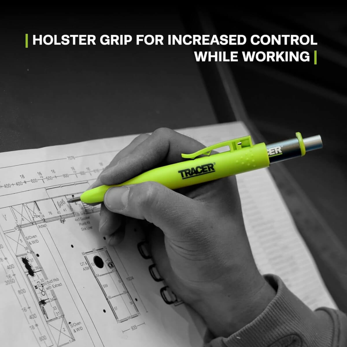 OX TOOLS AMK1-PRO - Tracer Pro Series Deep Hole Construction Pencil Kit