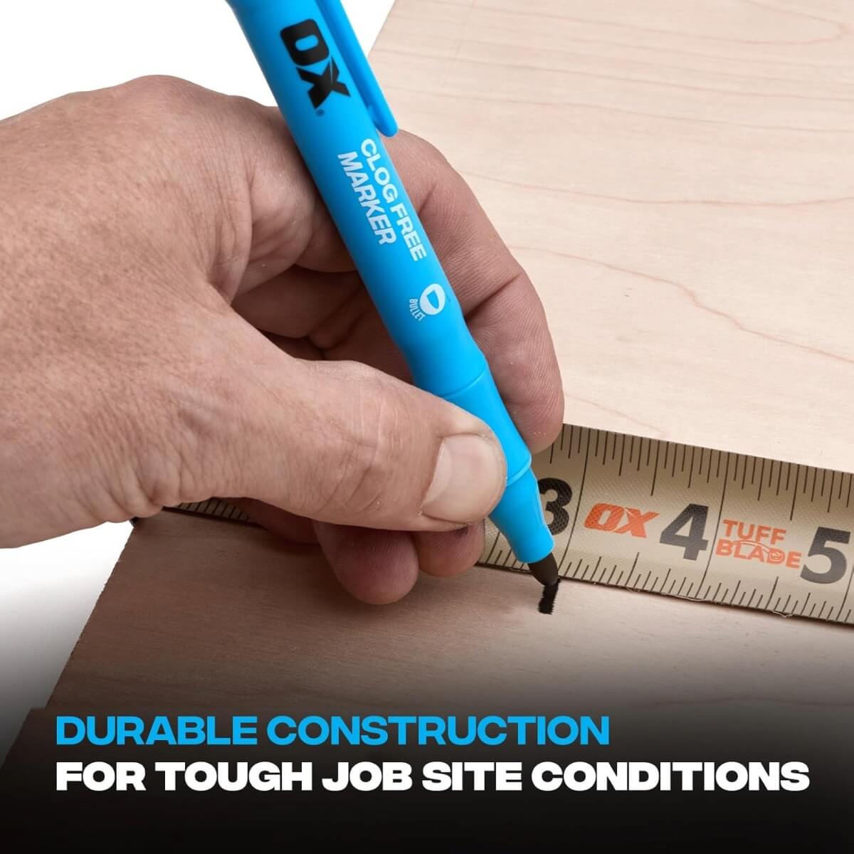 OX TOOLS ACF-BP1 - Pro Clog-Free Construction Marker (Black)