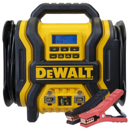 DEWALT DXAEPS14 - 2000-Peak Amp Portable Jump Starter with Digital Compressor, USB and AC Power Bank