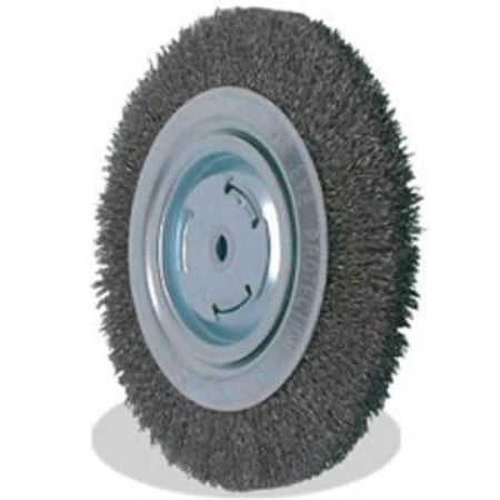 Pearl Abrasive CLBW1010 - 10" x 3/4" Bench Wheel Wire Brush - .014" Tempered Steel