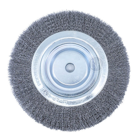 Pearl Abrasive CLBW1010 - 10" x 3/4" Bench Wheel Wire Brush - .014" Tempered Steel