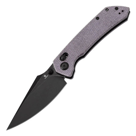 TENABLE TEN-T1034V4 - Fenrir Crossbar Lock Folding Knife - Purple Micarta / Blackwash Nitro-V