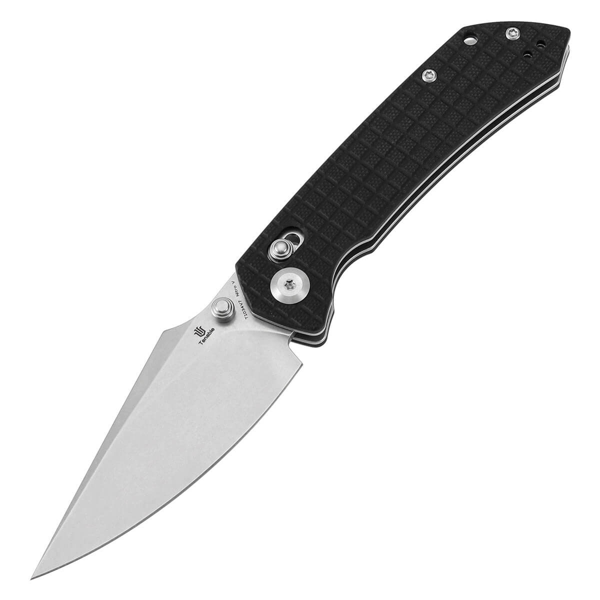 TENABLE TEN-T1034V7 - Fenrir Crossbar Lock Folding Knife - Black G10 Frag