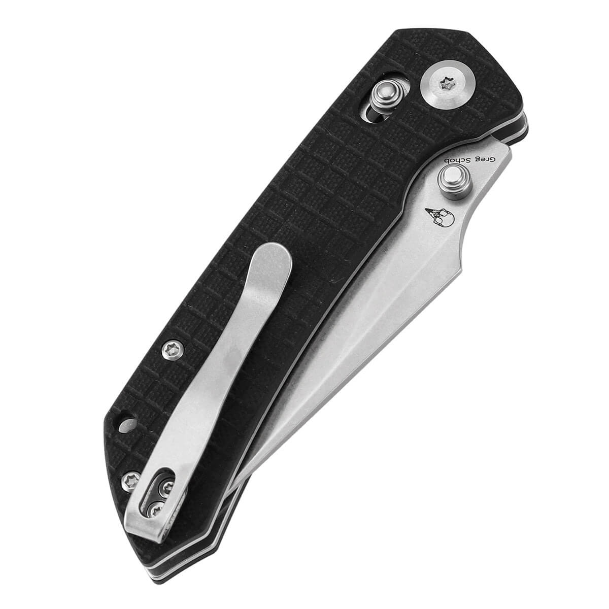 TENABLE TEN-T1034V7 - Fenrir Crossbar Lock Folding Knife - Black G10 Frag