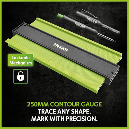 TRACER ACG2 - 10" Contour Gauge with Deep Hole Pencil