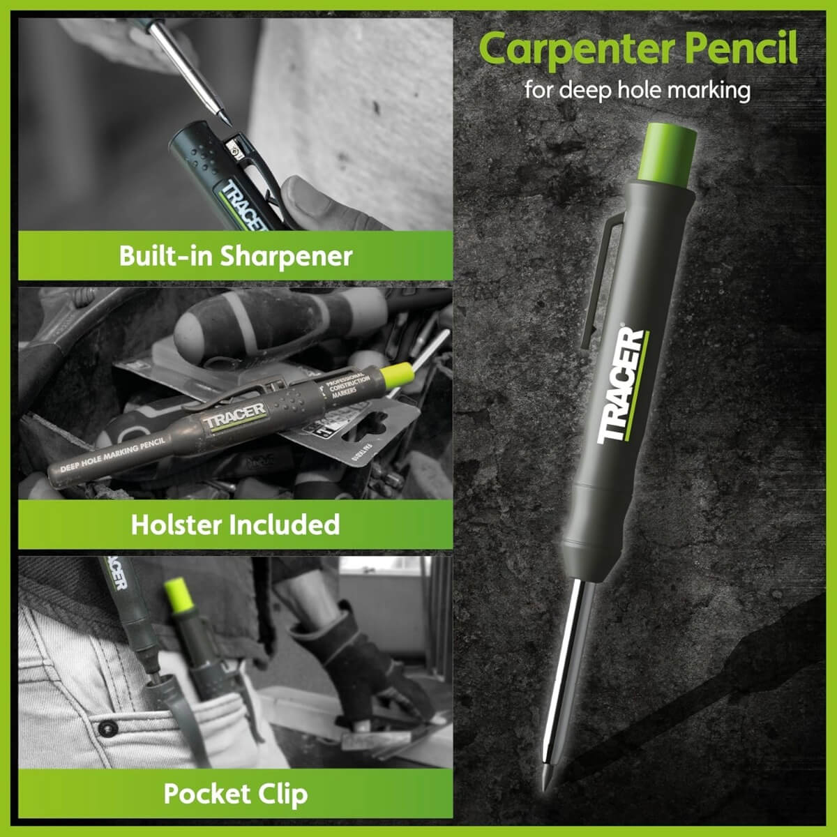 OX ACG2 - Tracer 10" Contour Gauge with Deep Hole Pencil
