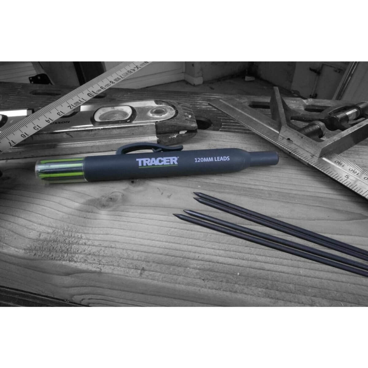 OX ALH1 - Tracer Mechanical Carpenter Pencils Set with Replacement Lead (6 Pack)