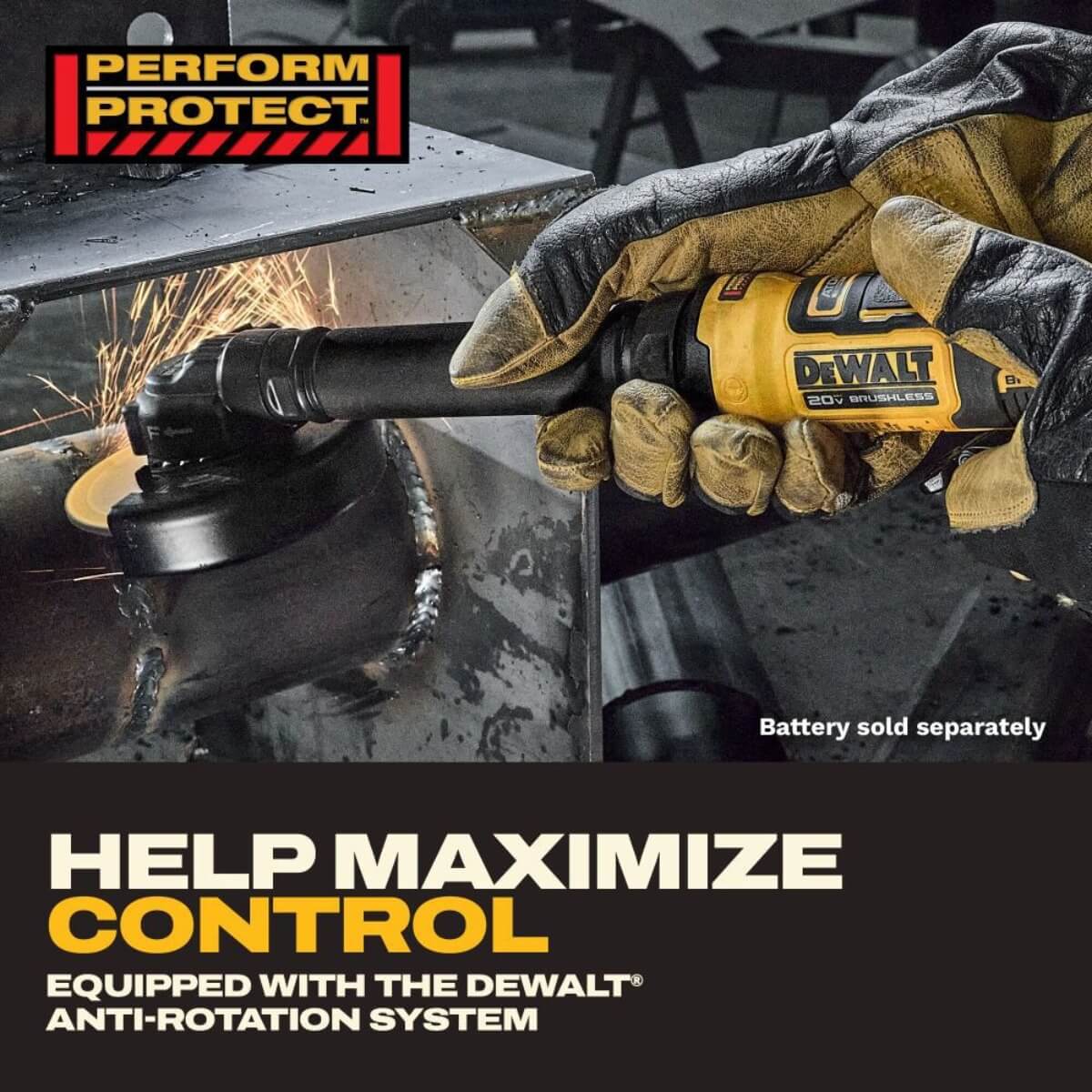 DEWALT DCG432XB - ATOMIC 20V MAX* Brushless 4-in. Extended Cut-Off Tool (Tool Only)