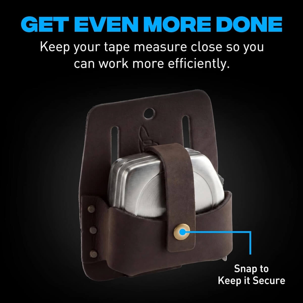 OX OX-P263403 - Pro Leather Tape Measure Pouch - Oil Tanned