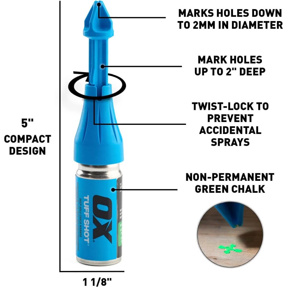 OX OX-P508801 - Pro Tuff Shot Deep Hole Marker