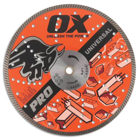 OX OX-PU10-14-20 - Pro Series 14-Inch Universal Diamond Blade - 20mm Bore