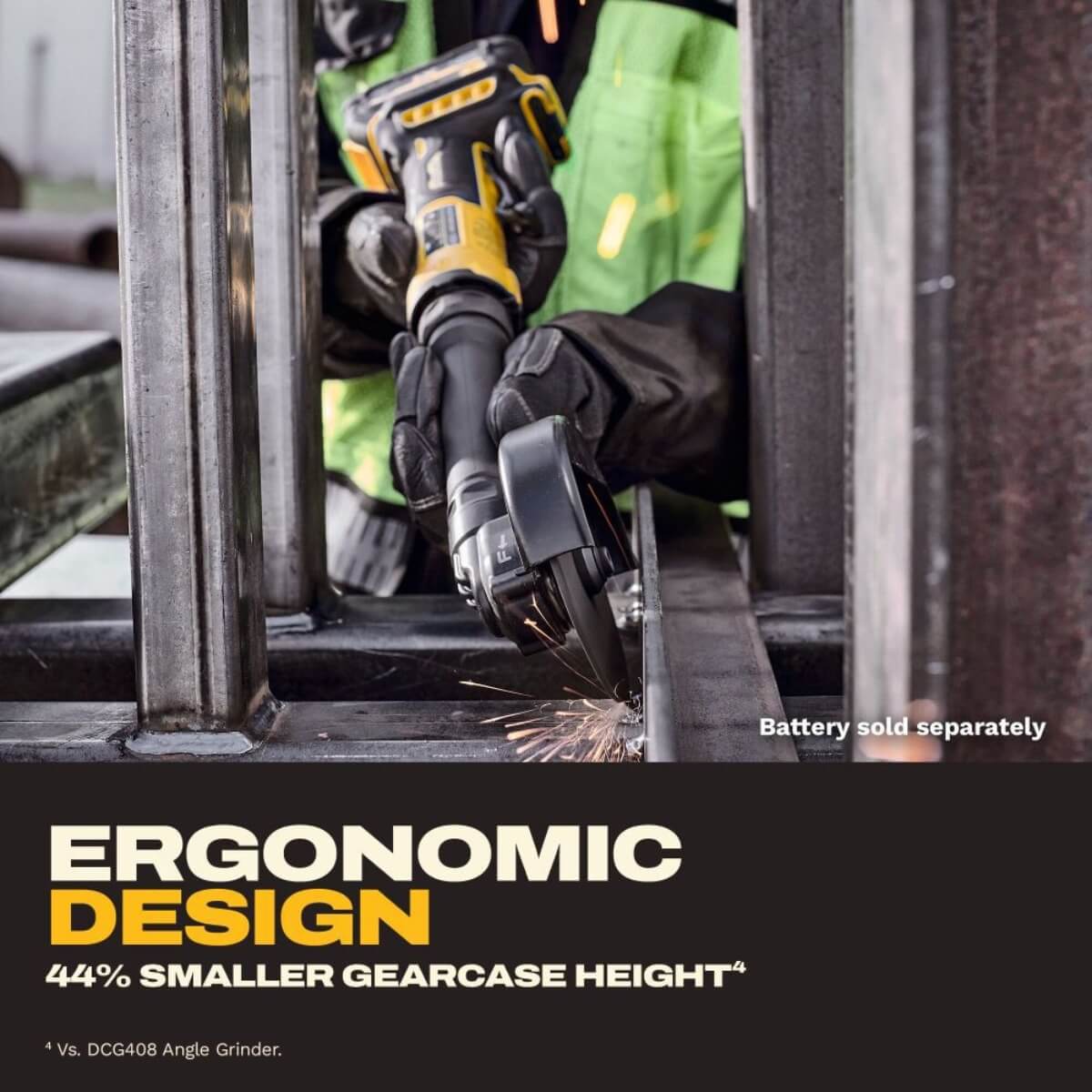 DEWALT DCG432XB - ATOMIC 20V MAX* Brushless 4-in. Extended Cut-Off Tool (Tool Only)
