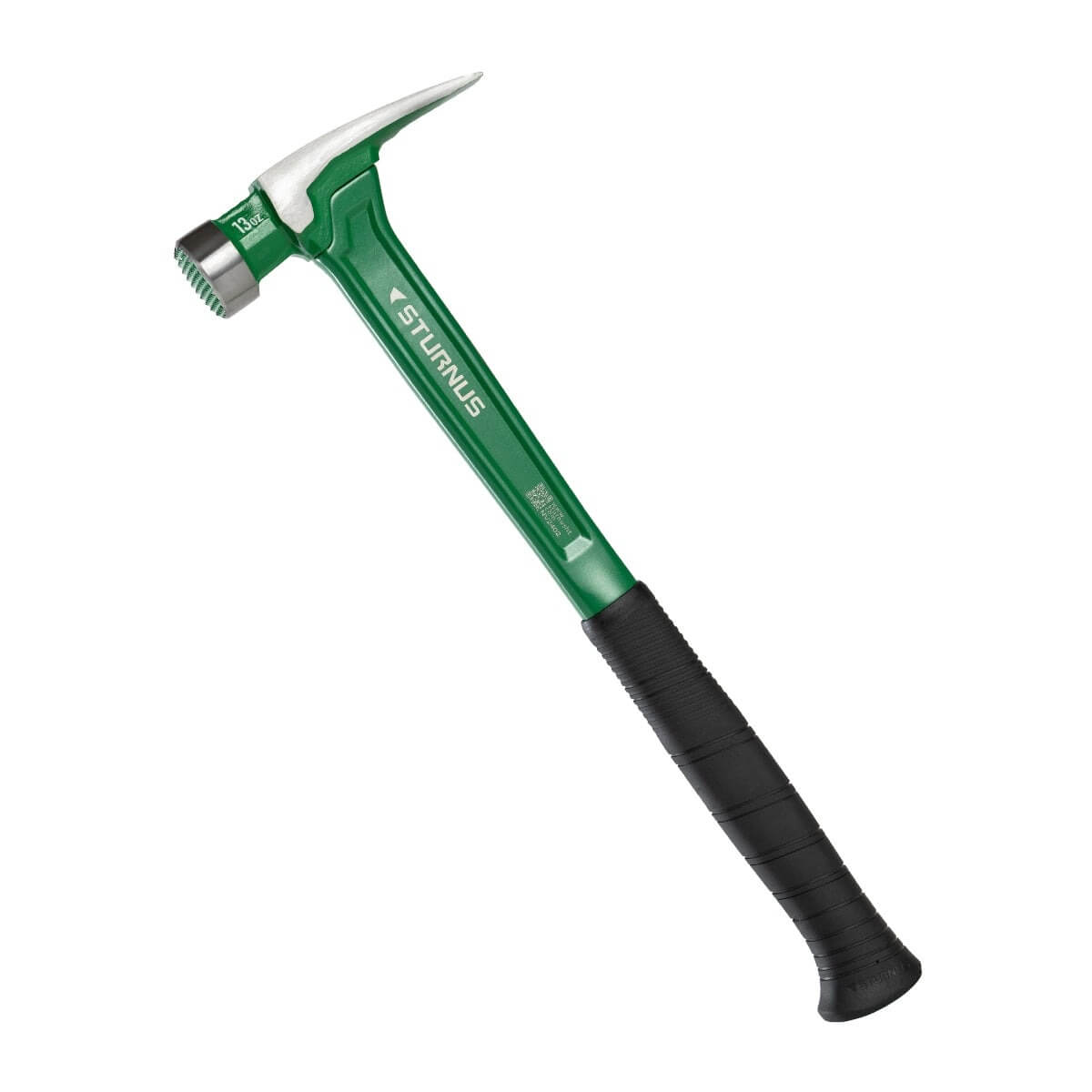 STURUS ST13OZ-M-LH-P07 - 13oz Velocity Rip Claw Hammer - Milled Face, Long Handle (Safety Green)