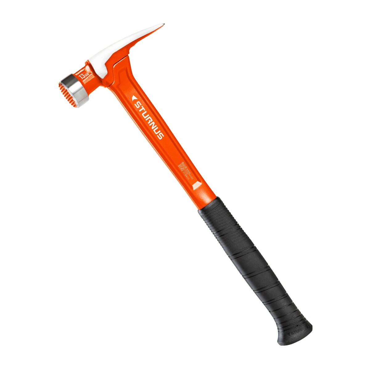 STURNUS ST13OZ-M-LH-P05 - Velocity 13oz Milled Face Rip Claw Hammer - 16" Long Handle (Orange)