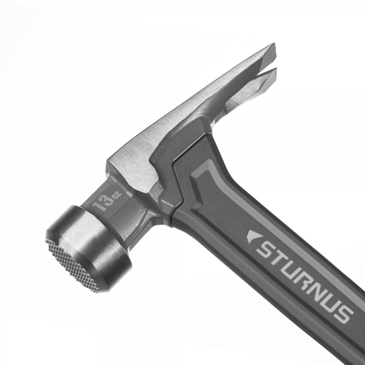 STURNUS ST13OZ-M-LH-P01 - Velocity 13oz Milled Face Rip Claw Hammer, Long Handle - Graphite