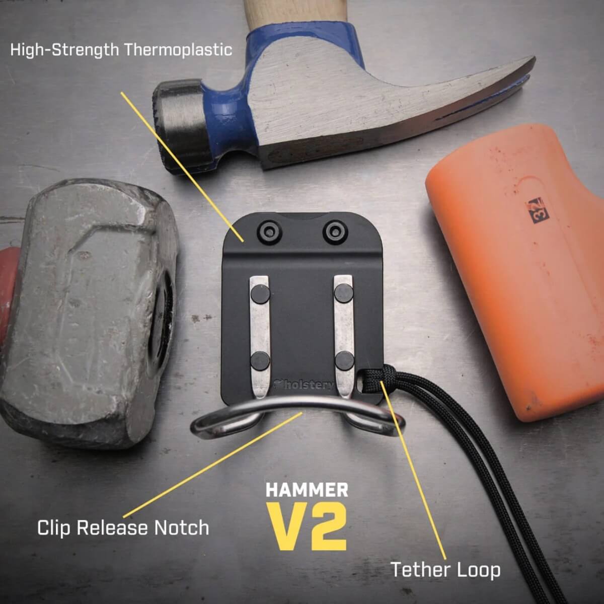 HOLSTERY HLSTR-HAMMER-V - HammerMaster Clip-On Hammer Loop
