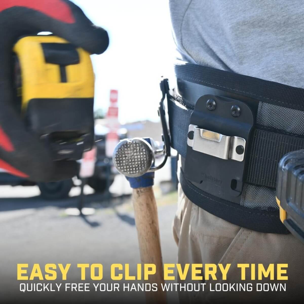 HOLSTERY HLSTR-TAPE-V2 - TapeMaster Clip-On Tape Measure Holster