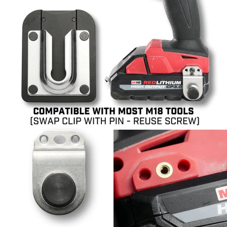 HOLSTERY KIT-PIN-PRO-M18 - PinPal Pro Universal Gravity Locking Tool Holster Kit for Milwaukee M18