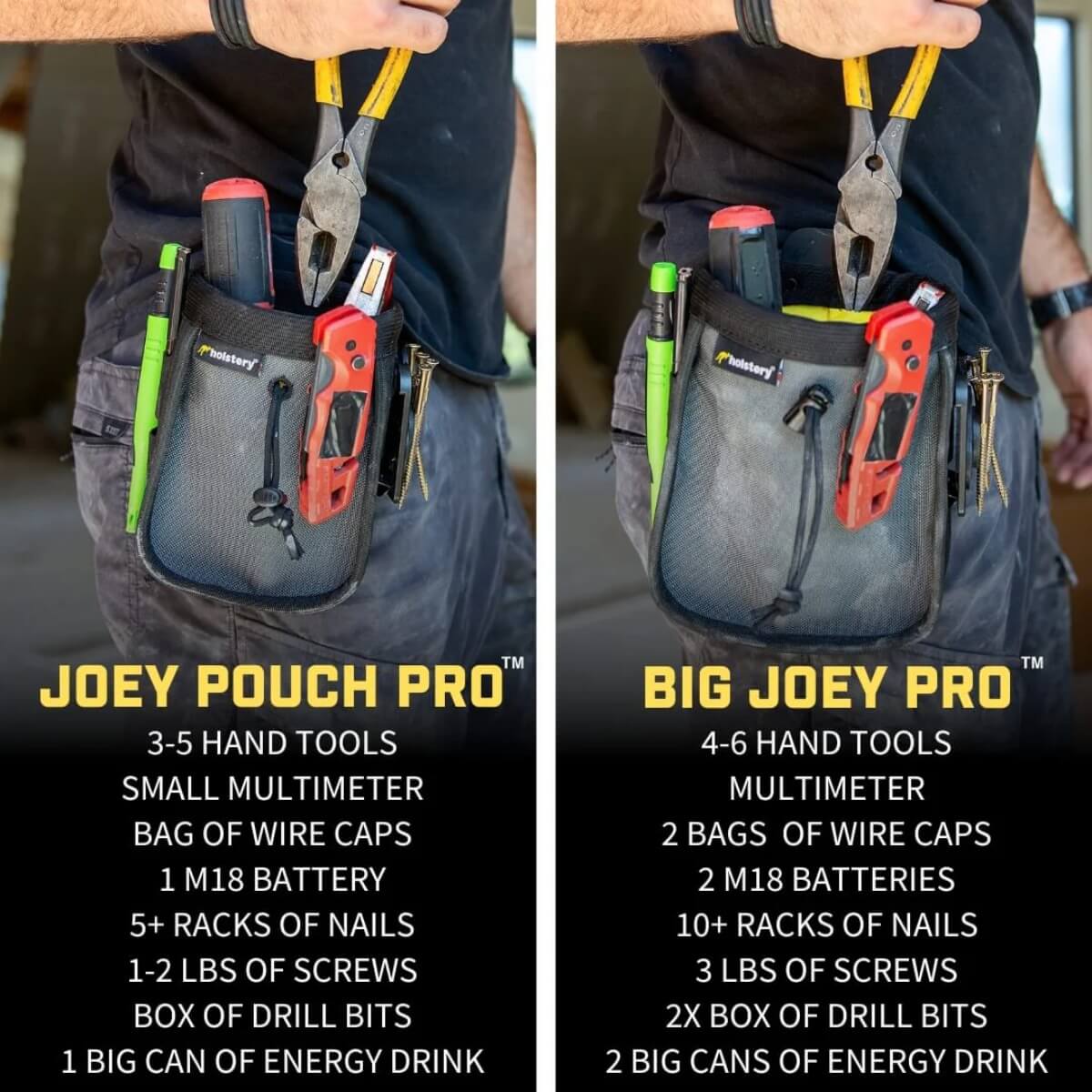 HOLSTERY PCH-JOEY - Joey Pouch Clip-On Tool & Hardware Pouch