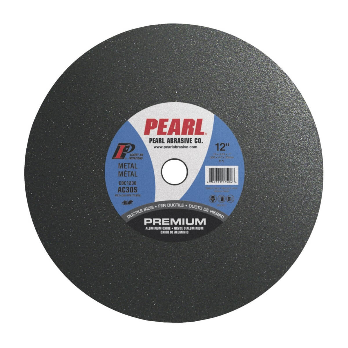 PEARL CDC1430 - 14" x 5/32" x 1" Premium Ductile Iron Cut-Off Wheel