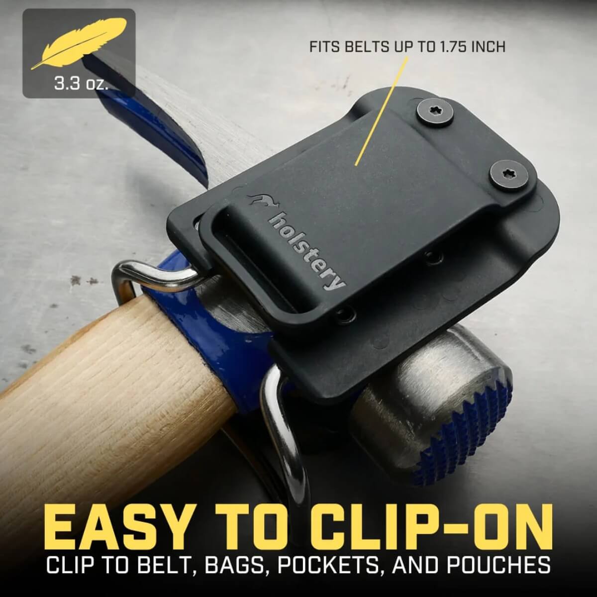 HOLSTERY HLSTR-HAMMER-V - HammerMaster Clip-On Hammer Loop