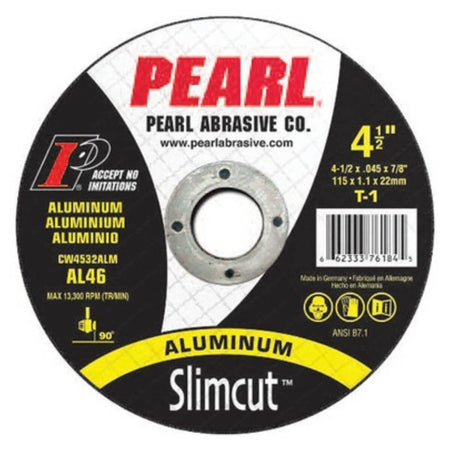 PEARL CW0532ALM - Slimcut™ Aluminum Thin Cut-Off Wheel 5" x .045 x 7/8 (Box of 25)